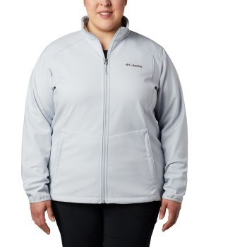 Dámské Bundy Columbia Kruser Ridge II Softshell Plus Size Šedé FSQDWV523